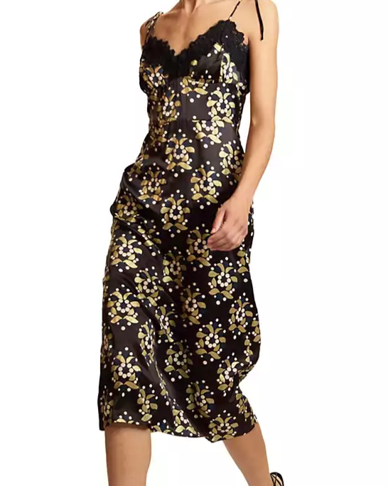 Silk Lace Slip Dress