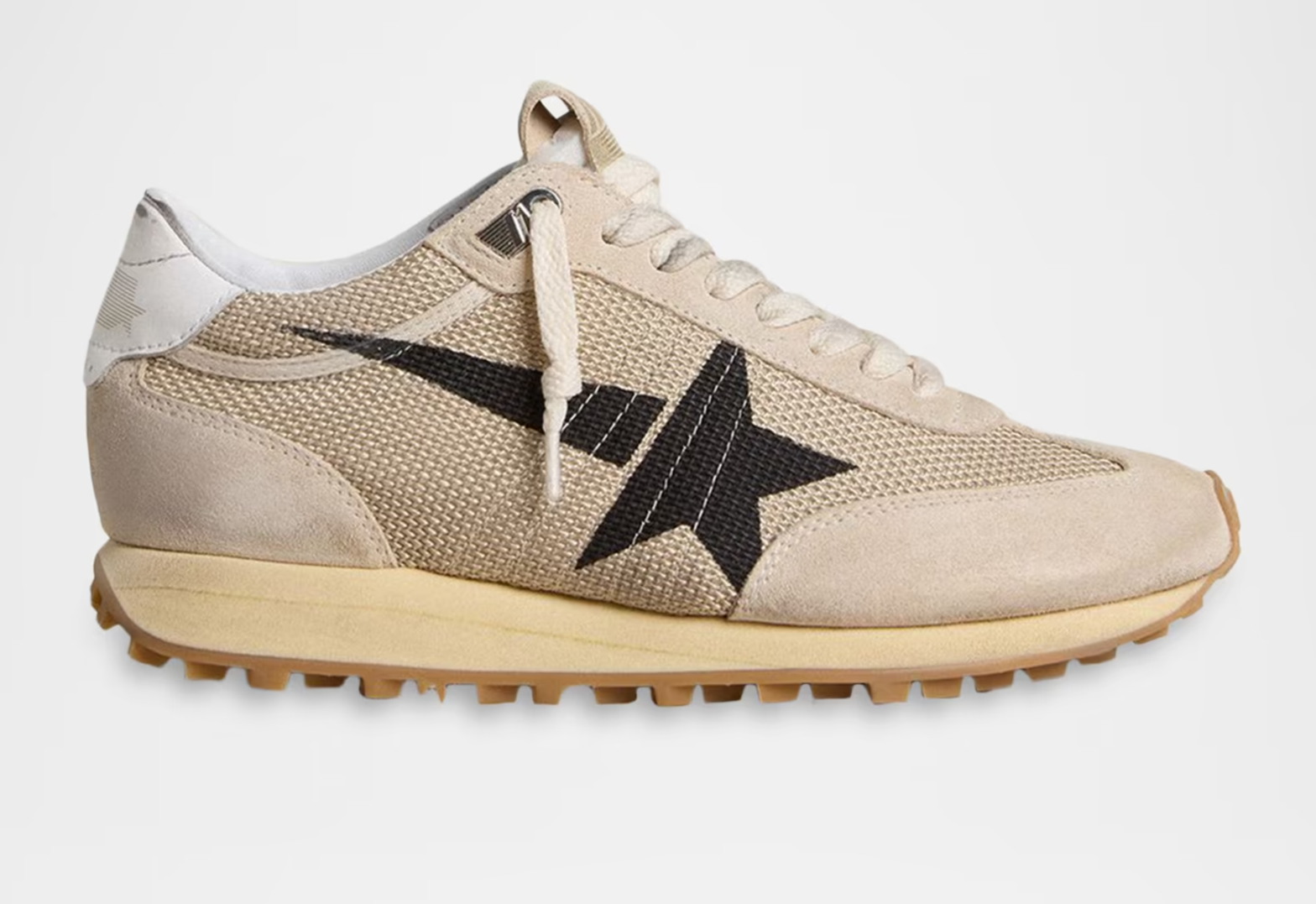 Running Marathon Mixed Leather Sneakers