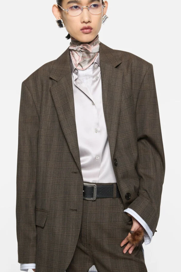ACNE STUDIOS Layered wool suit jacket