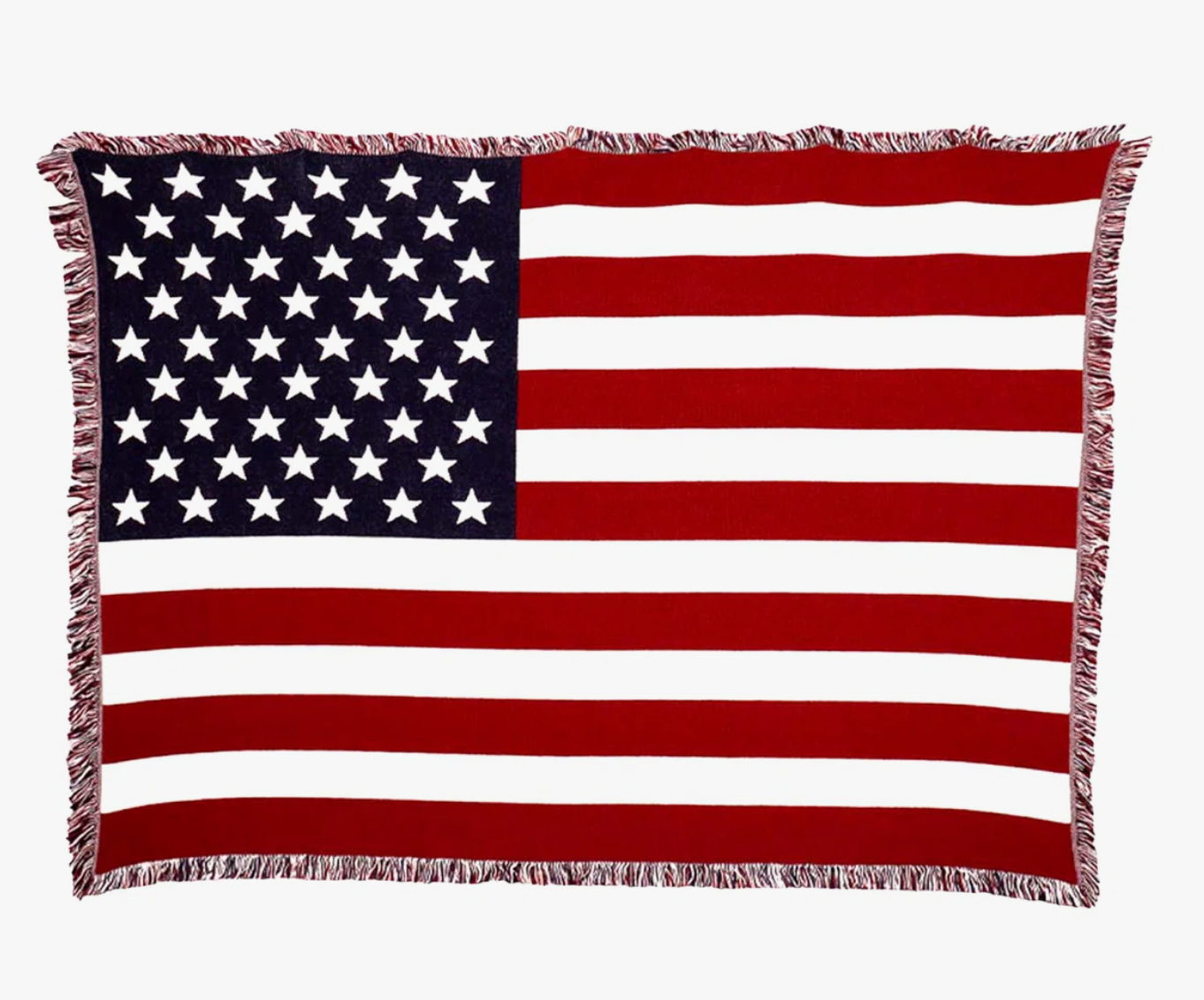Patriotic Comfort: Cotton Flag Blanket