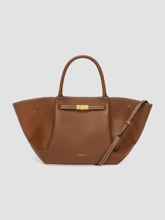Midi New York Leather Tote Bag
