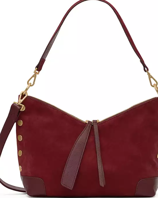 Grace Suede Convertible Shoulder Bag