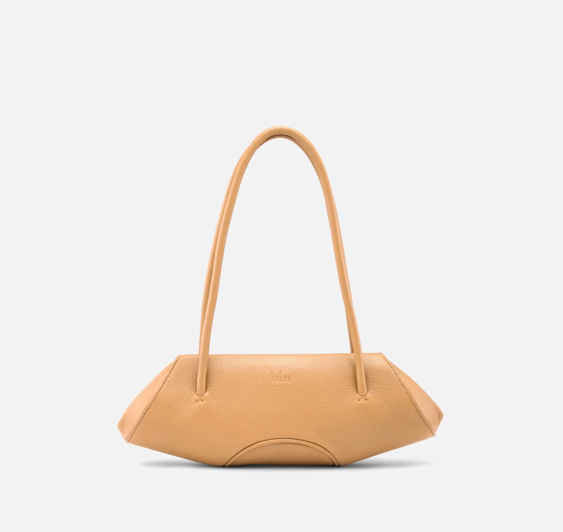 ELIZABETH BAGUETTE MINI PEBBLE PEACH