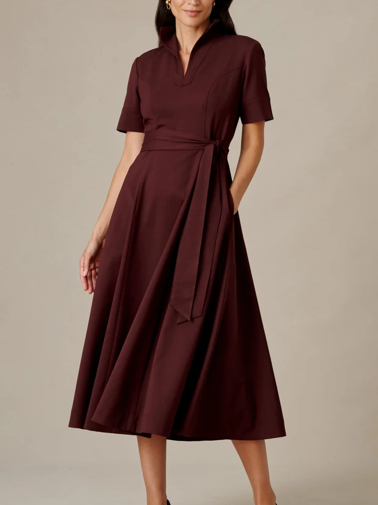 Lily Dress - Bordeaux