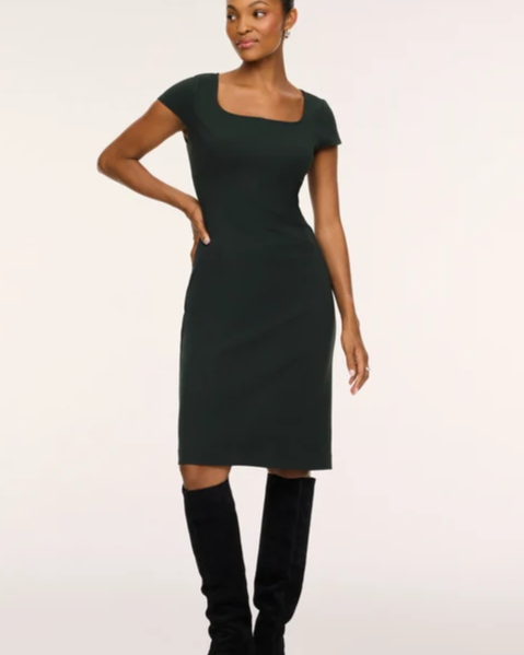 SPANX® Ponte Cap Sleeve Midi Dress