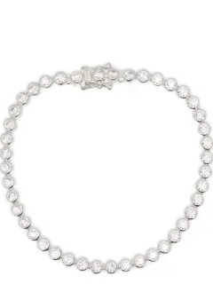 embellished round tennis bracelet