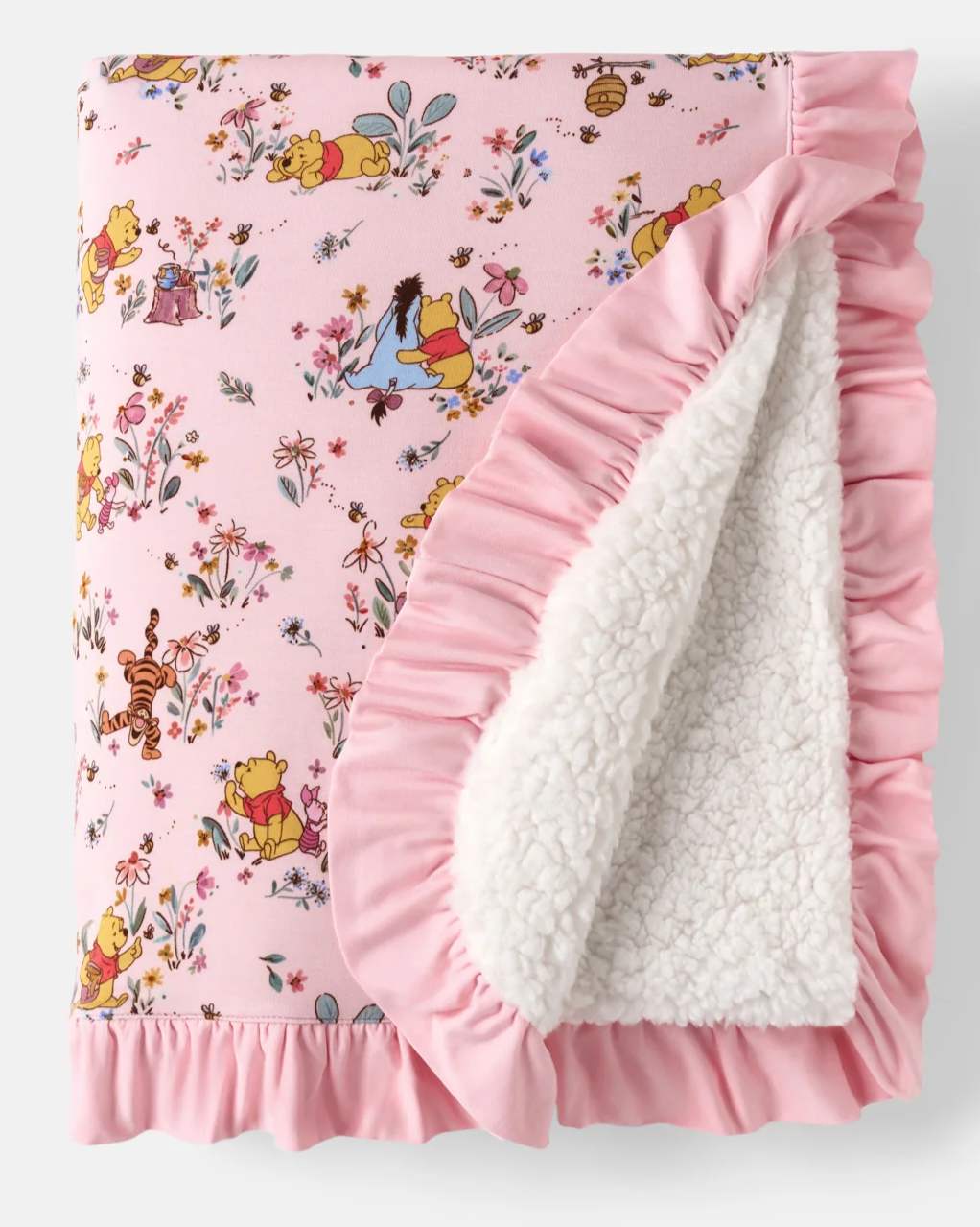 Disney Winnie The Pooh Garden Adventures Ruffle Mini Cloud Blanket®