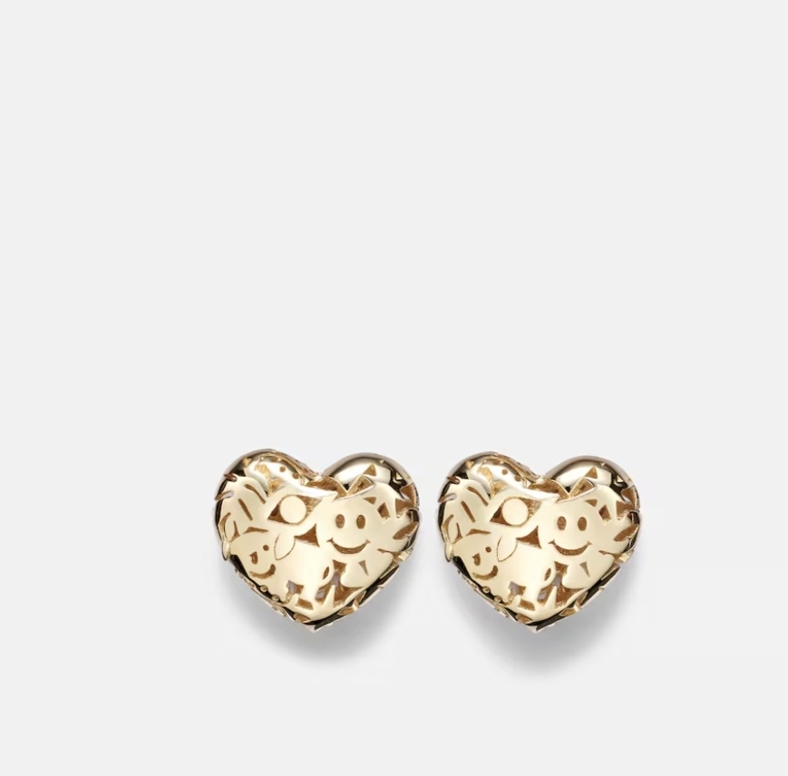 Puffy Icon Wallpaper Small 14kt gold earrings