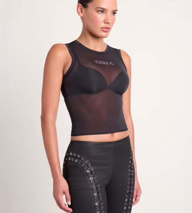 Ludovic de Saint Sernin x SKIMS Milky Sheer Tank - Onyx