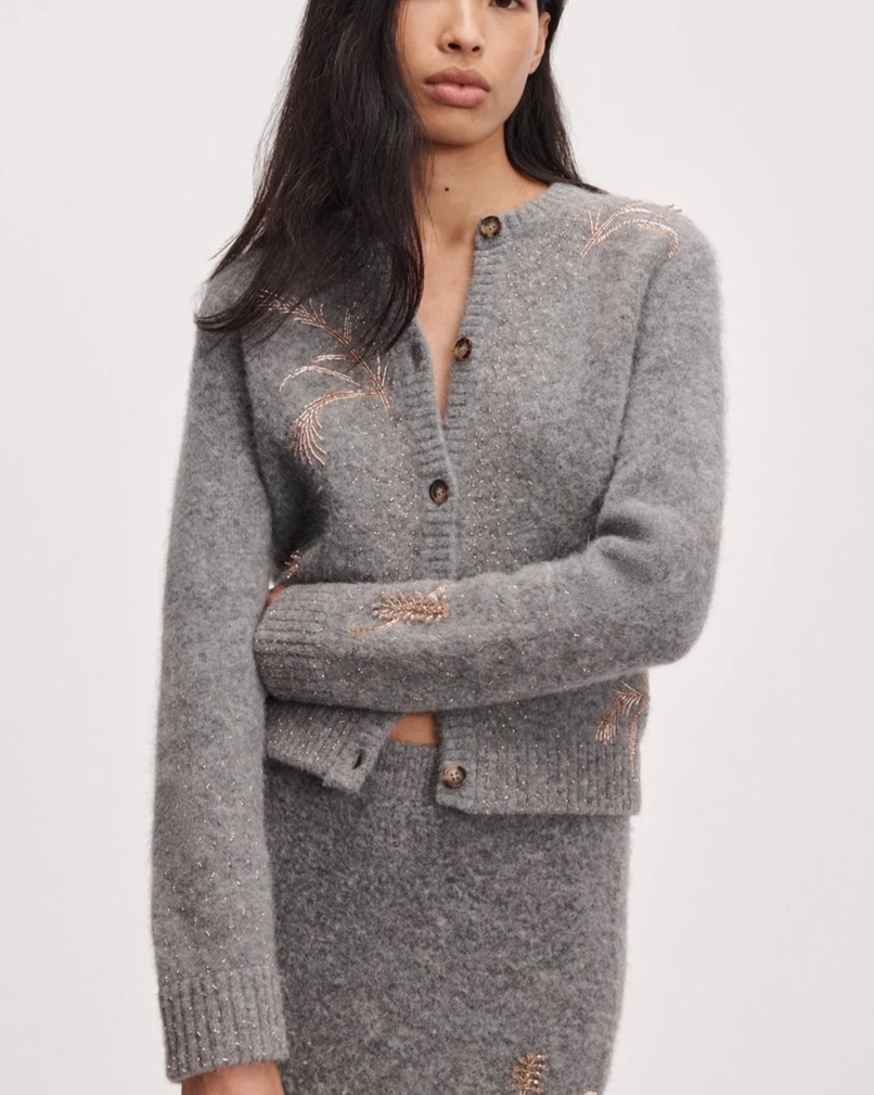 Iris Beaded Cardigan