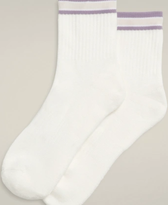 Quarter Top Stripe Socks