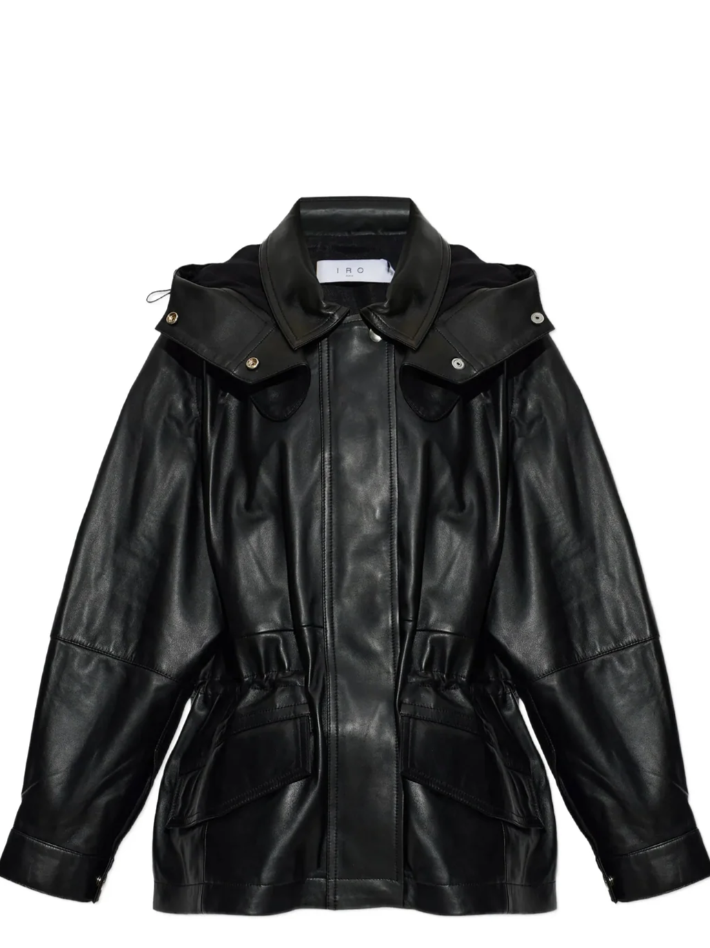 Iro Groove Drawstring Leather Jacket
