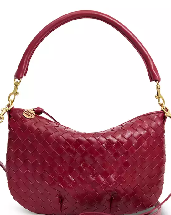 Petit Moyn Woven Leather Shoulder Bag