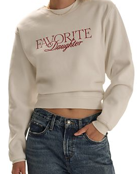 The Embroidered Ritzy Cropped Sweatshirt