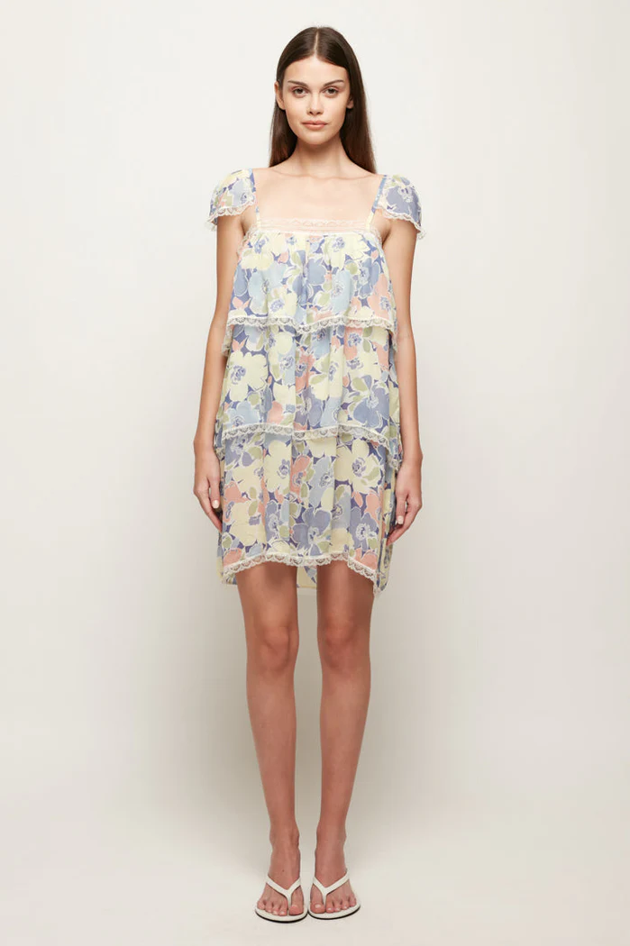 Tiered Cap Sleeve Mini