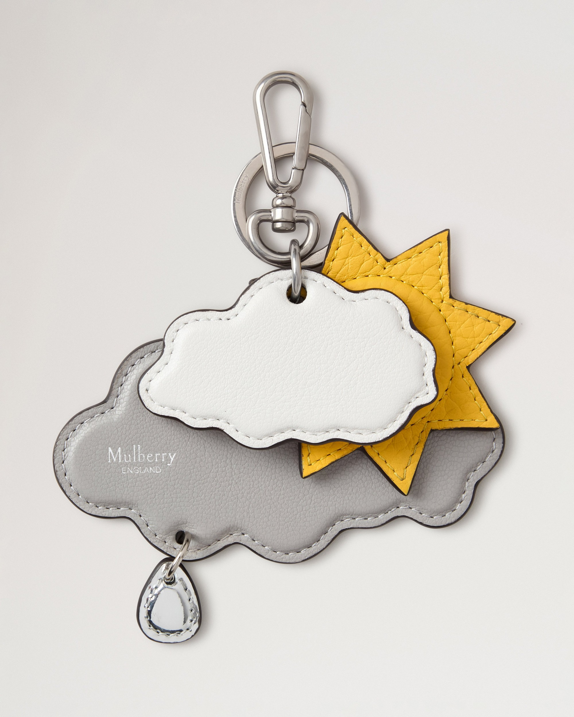 British Park Keyring - Sun & Clouds | Multicolour Mixed Material