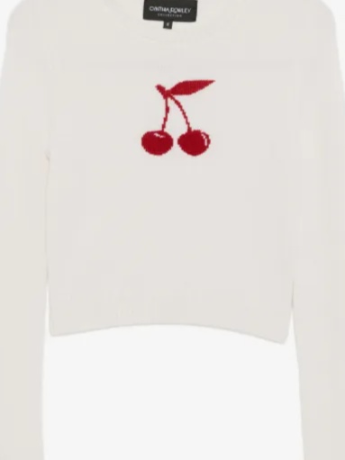 intarsia cropped sweater
