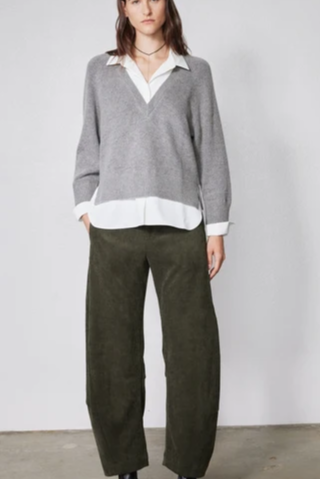 The Uptown Loose Barrel Corduroy Pants