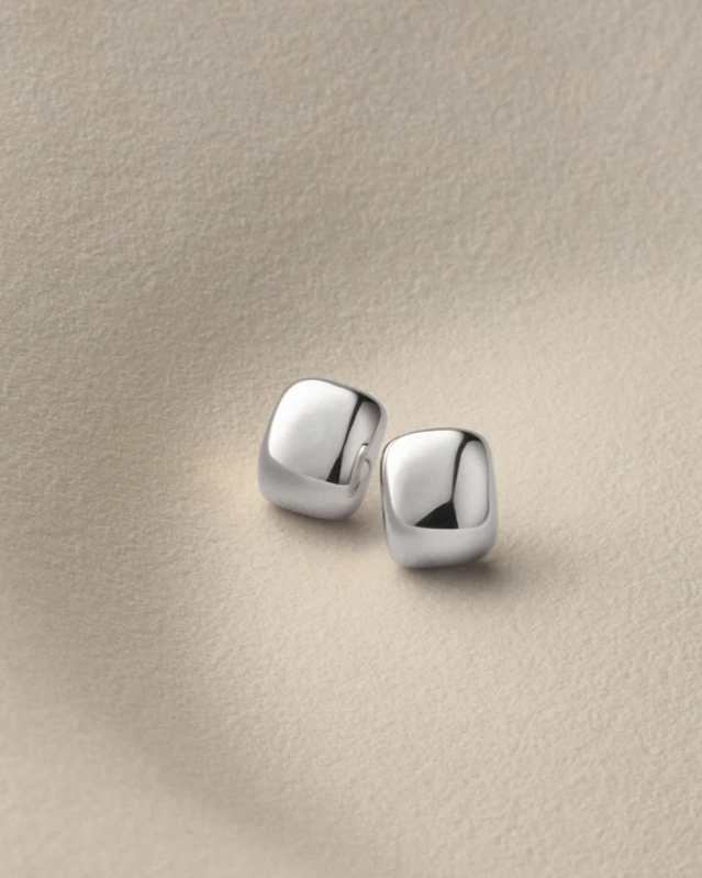Mini Tate Earrings - Silver
