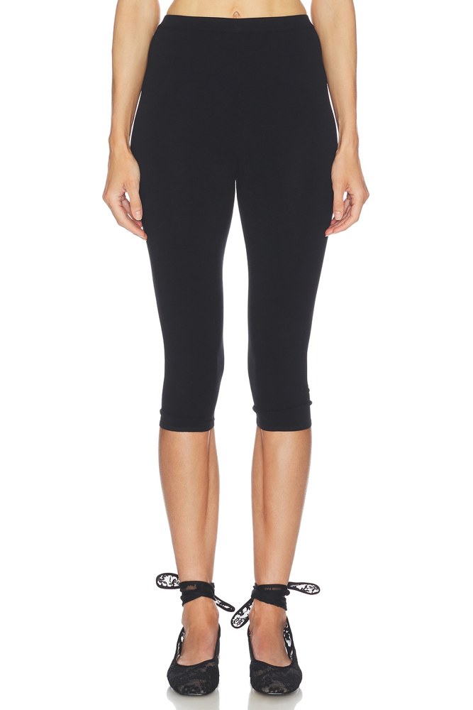 Beckette Knit Capri - Black