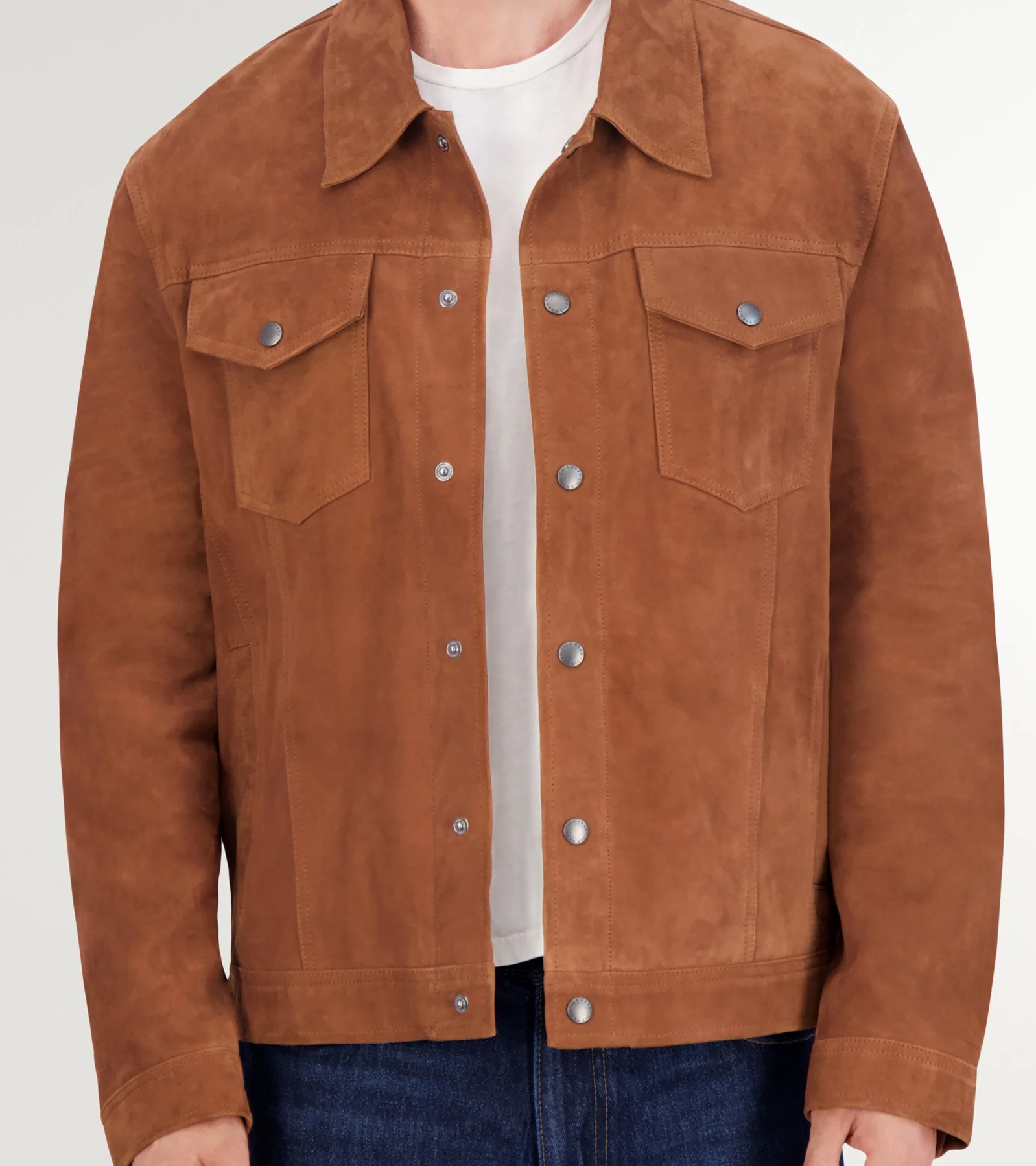 Men's Trucker Suede Jacket