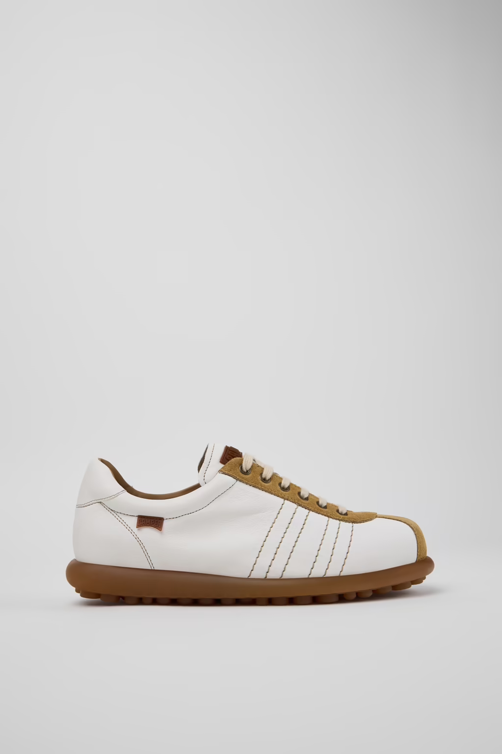Pelotas White Leather and Nubuck Shoes for Men.