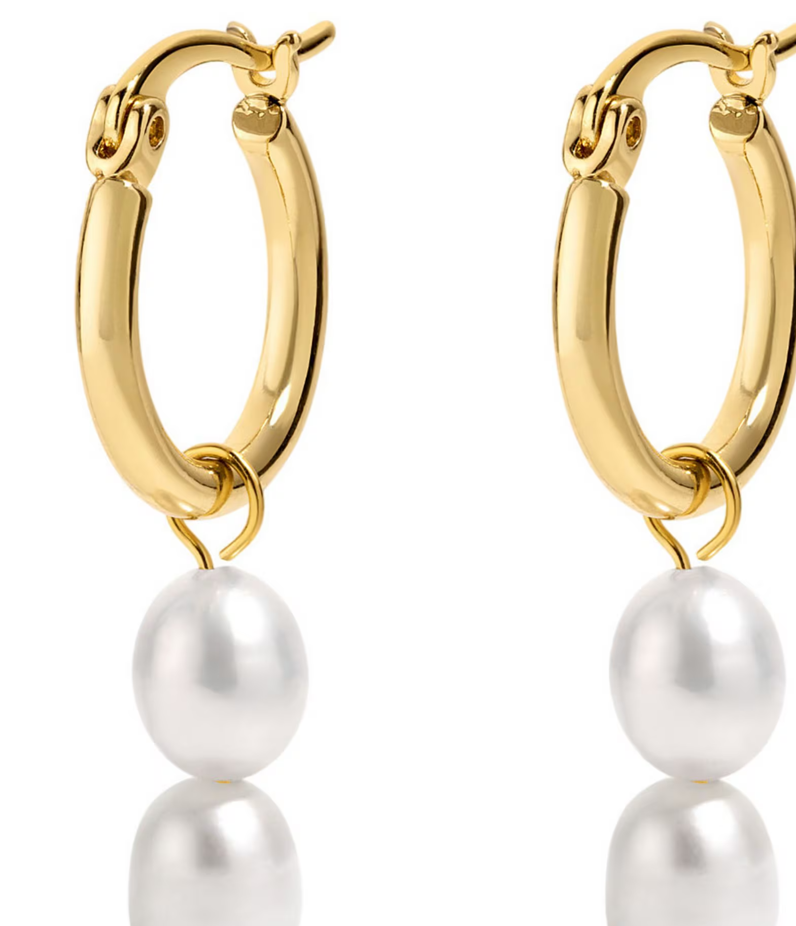 Summerland Pearl Beaded Hoop Earrings