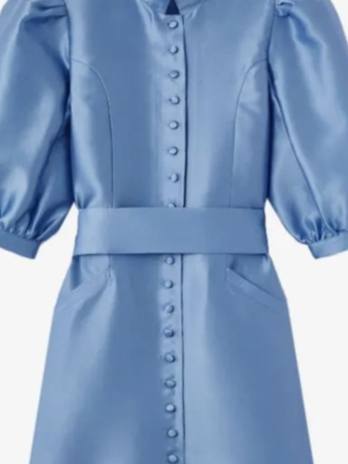 Amoako satin-finish dress