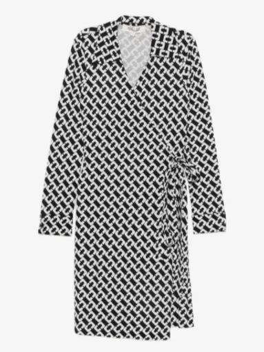 New Jeanne Chain-Link Wrap Dress