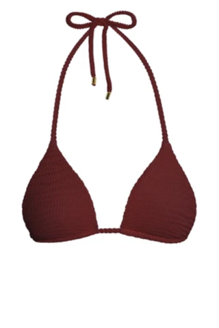 Palma Top - Deep Burgundy Crinkle