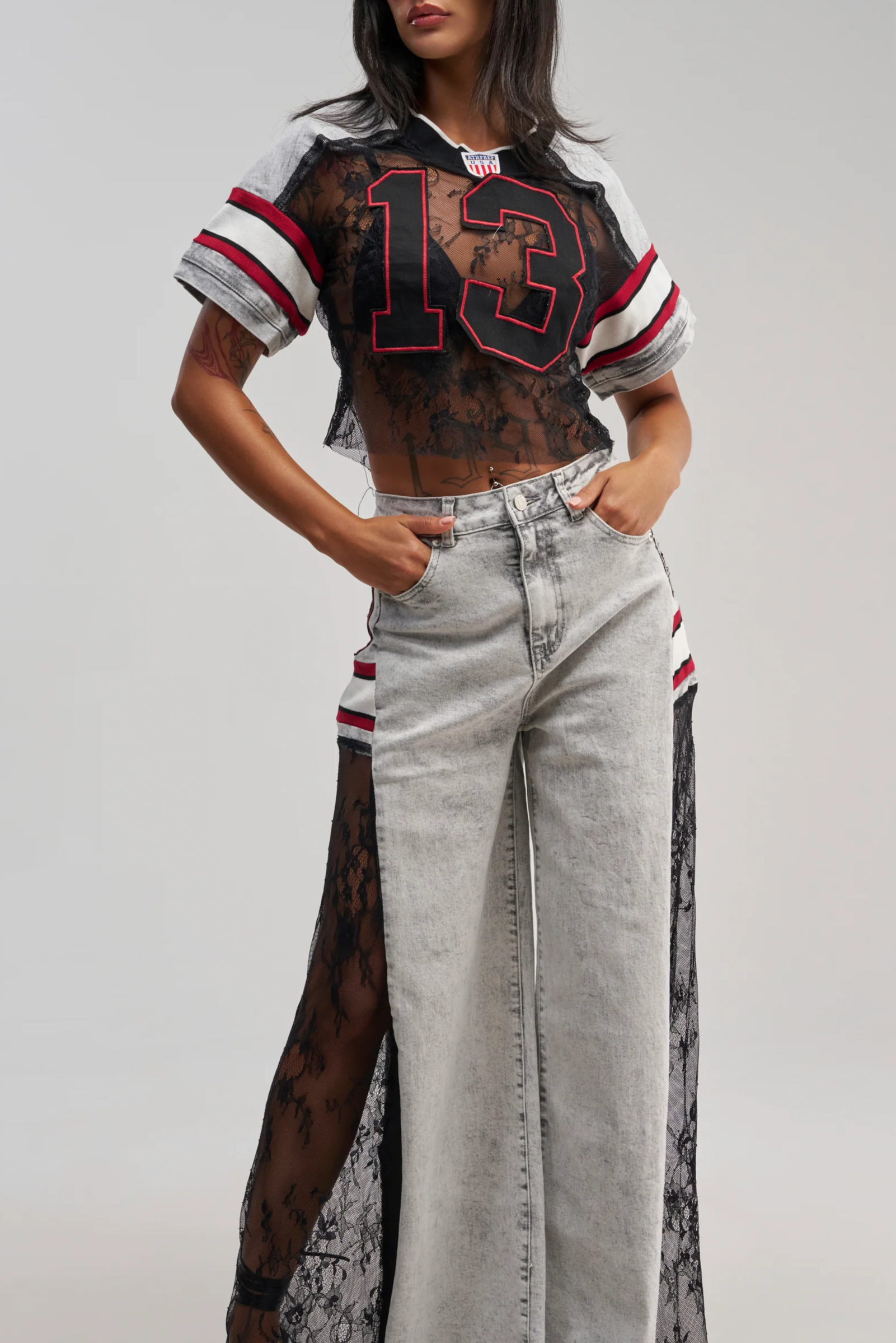VARSITY SQUAD RELAXED DENIM
