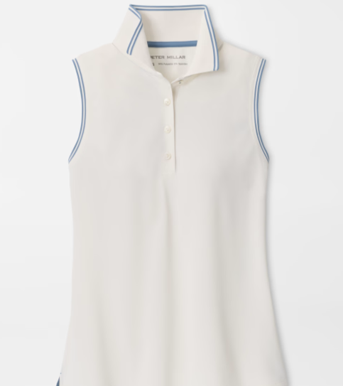 Canterbury Tipped Sport Mesh Sleeveless Polo