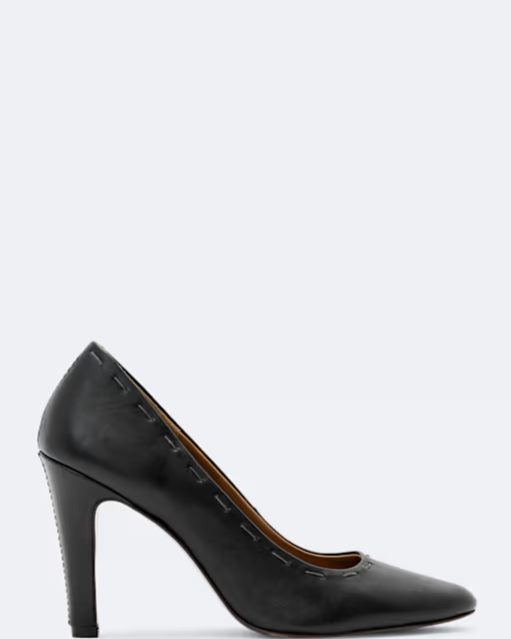 Anna Hand-Stitch Leather Court Shoes