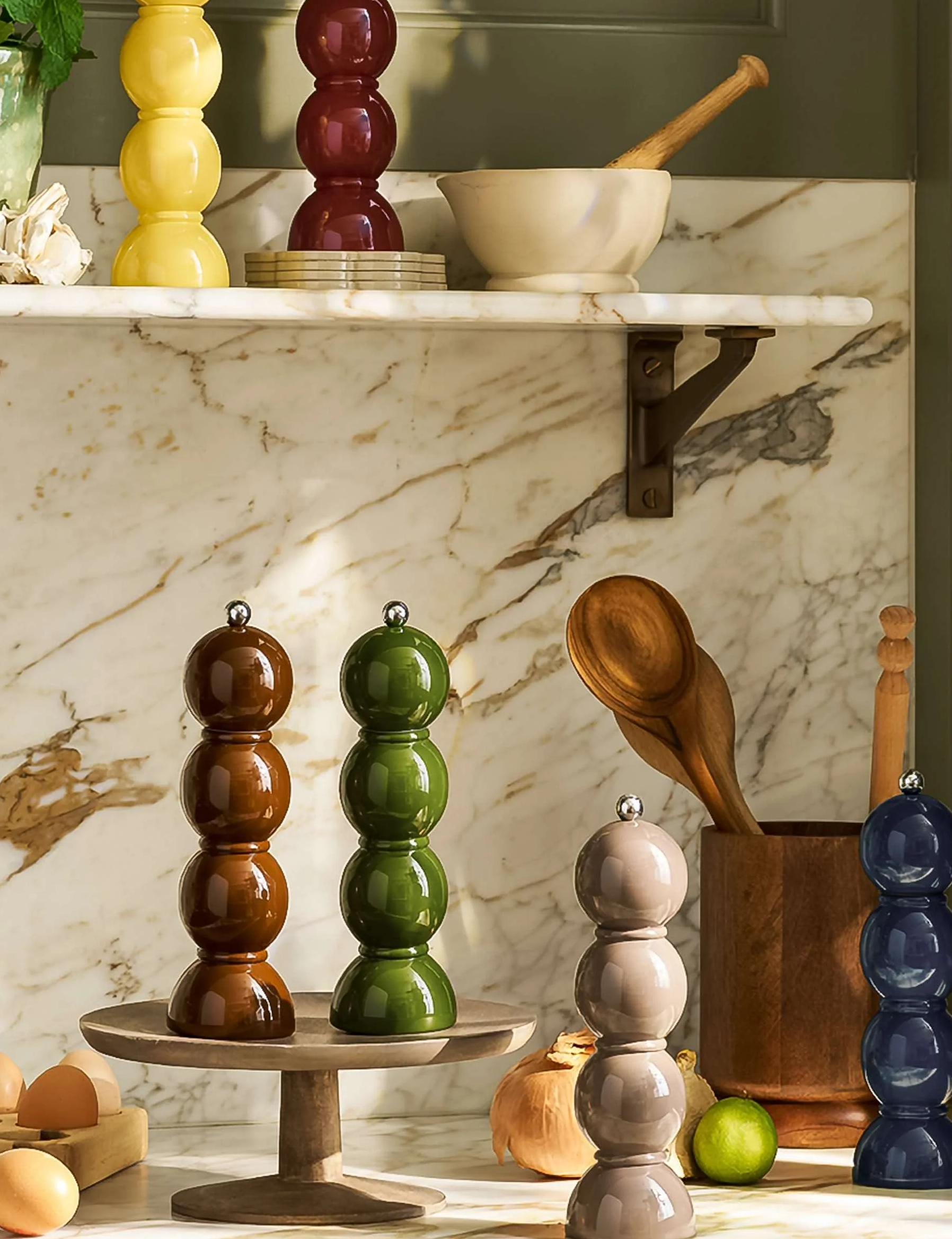 Bobbin Salt or Pepper Mill by Addison Ross