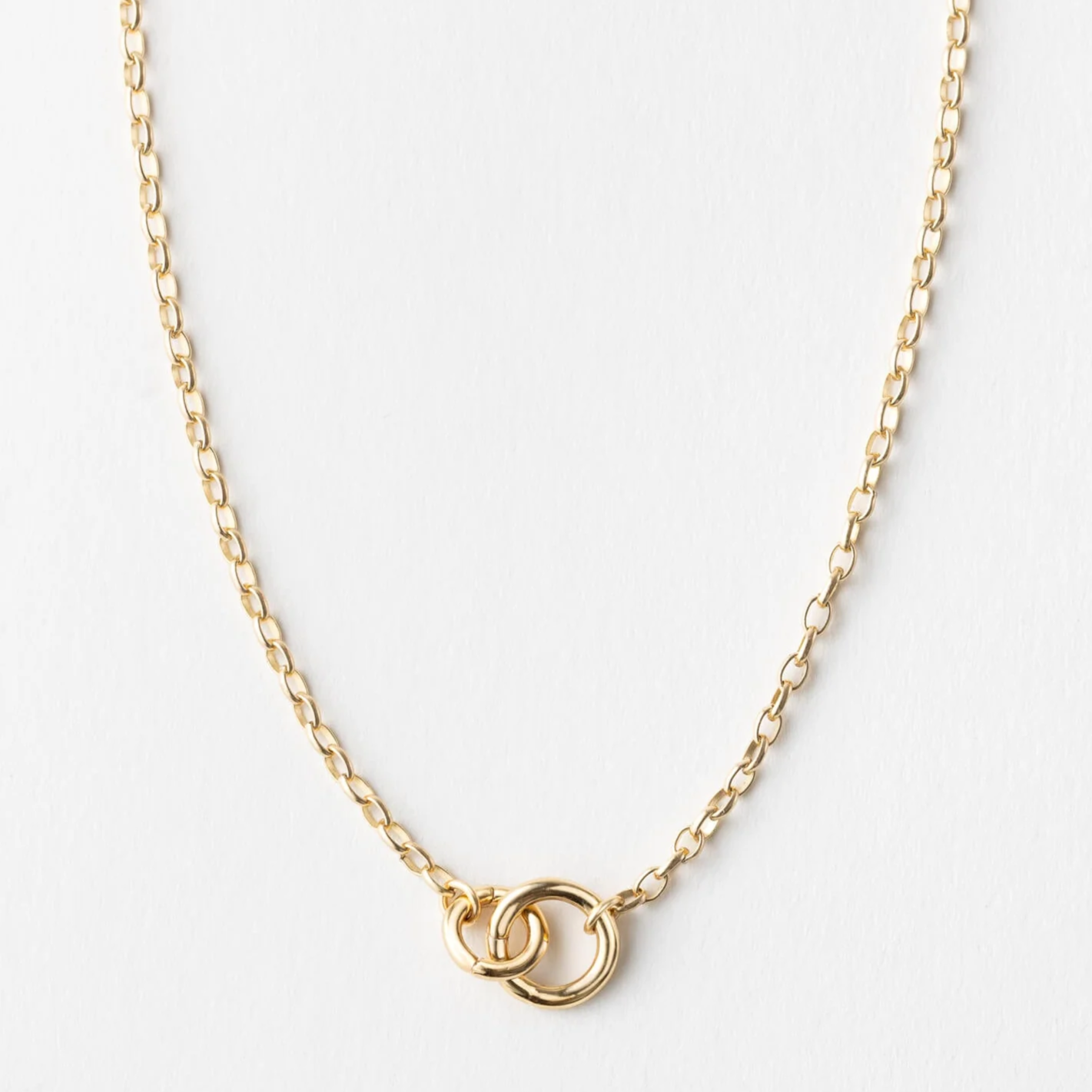 Heritage Rolo Charm Holder Necklace