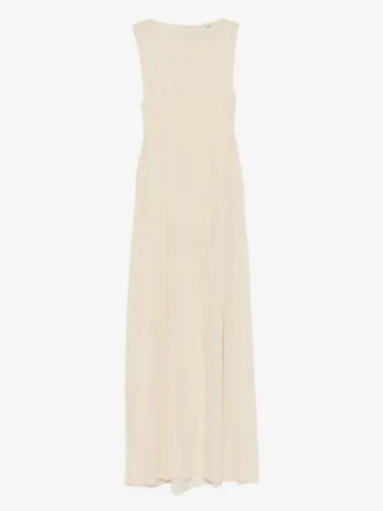 Audrey pleated maxi dress