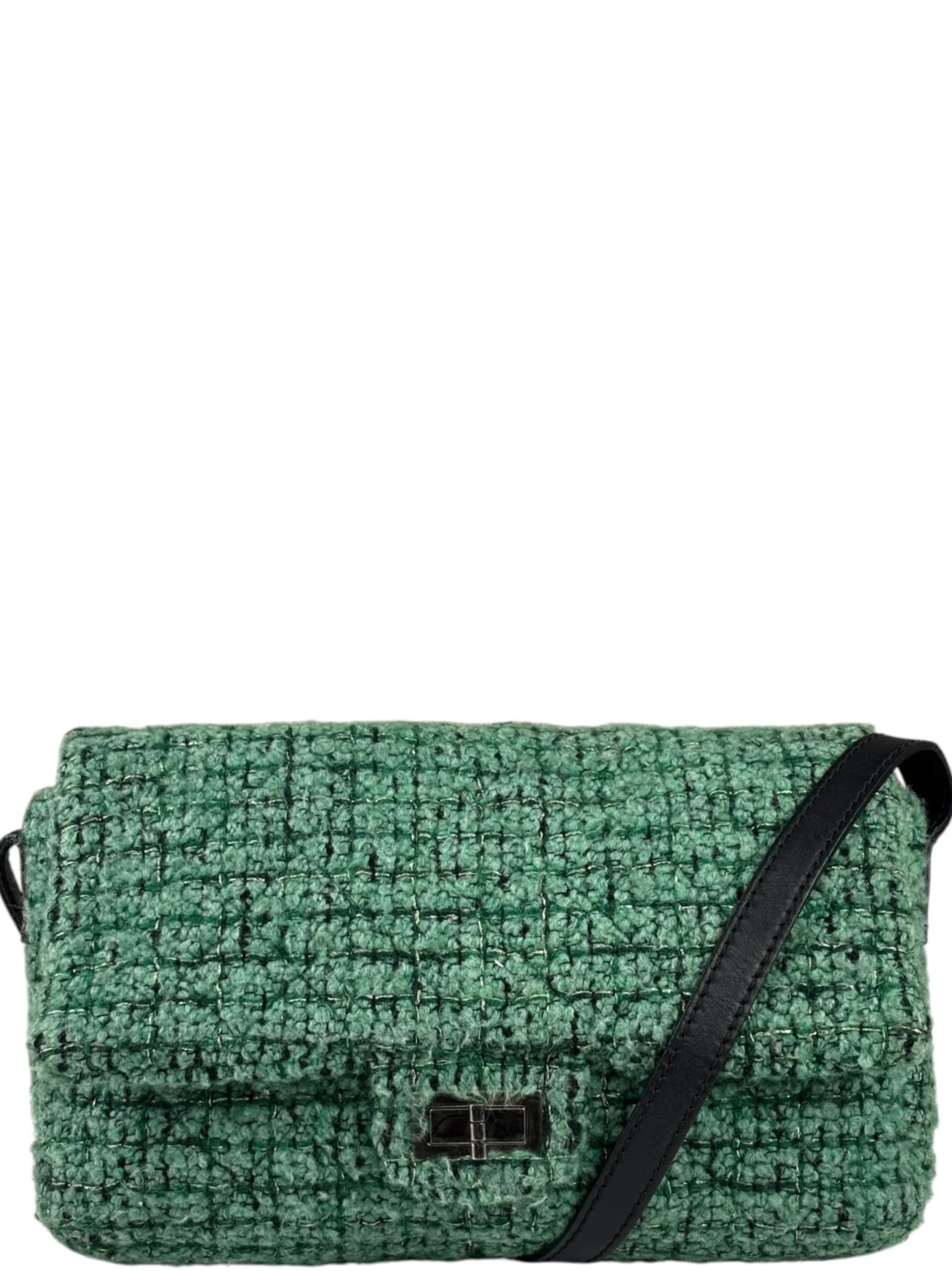 Chanel Green Tweed Easy Reissue Flap Bag 2009