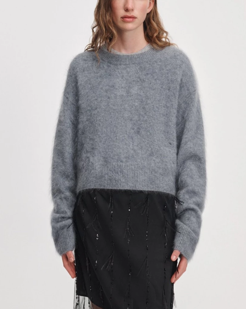 Jada Brushed Cashmere Crewneck