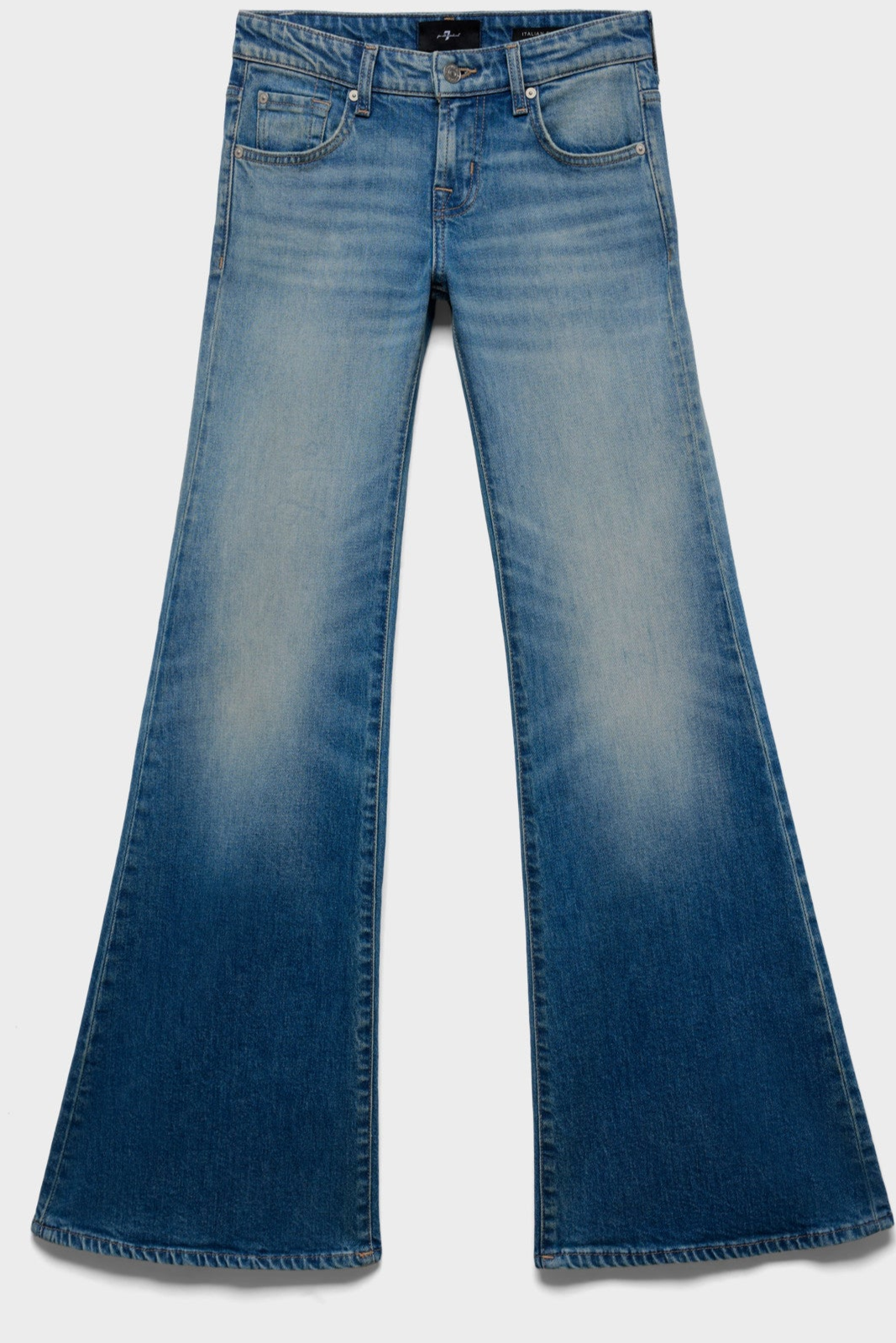 7 FOR ALL MANKIND LOW FLARE in Denim Blue Haze
