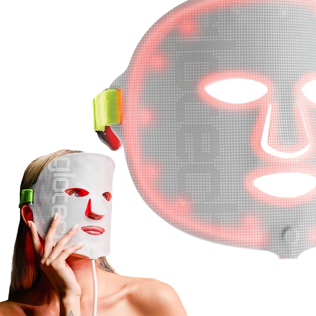 LED Esthetics FDA Cleared Flexible Anti-Aging & Acne LED Therapy Face Mask