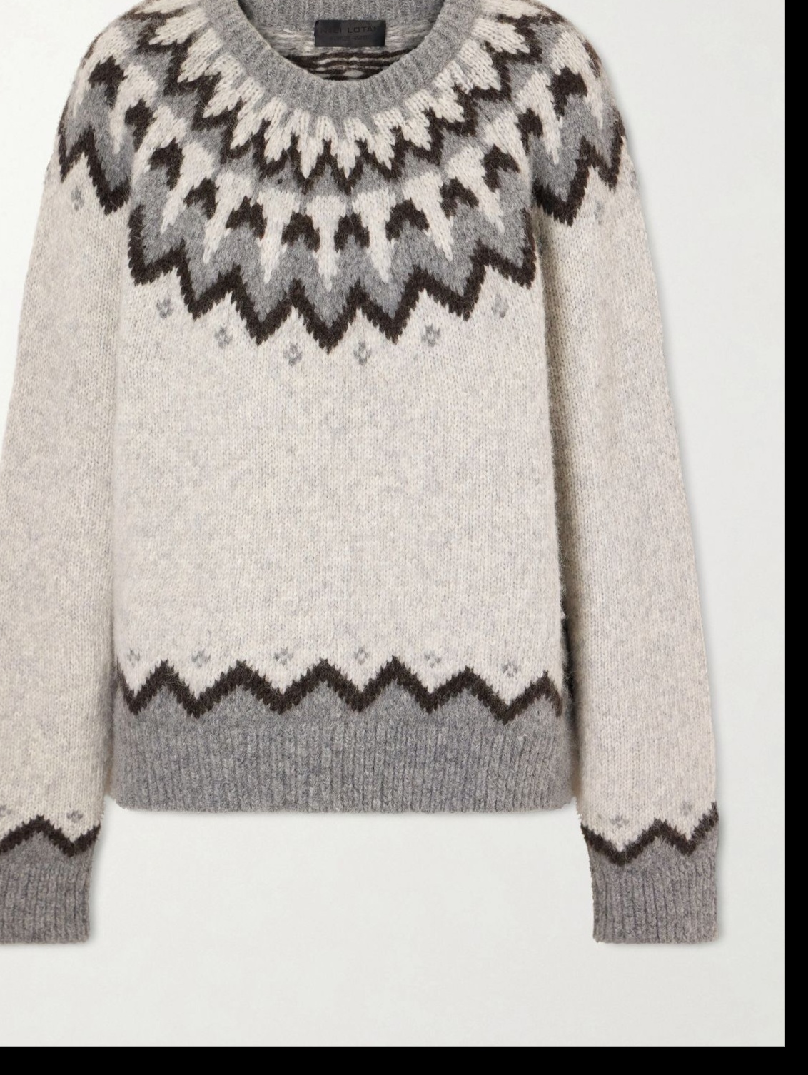 Alan Fair Isle Intarsia-Knit Wool and Alpaca-Blend Sweater