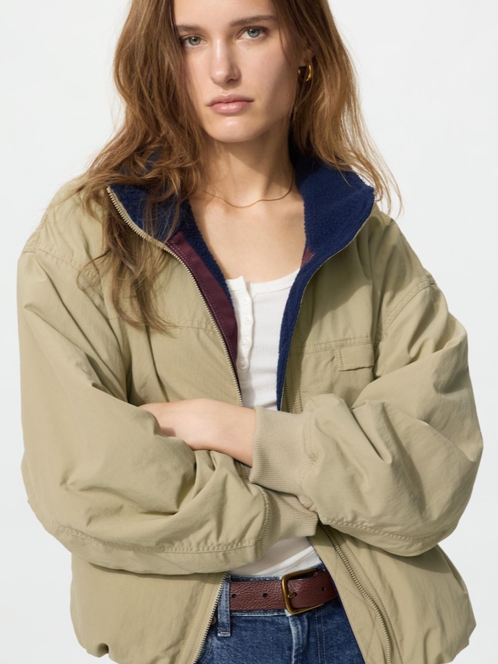 Fleece Lined Stand Blouson