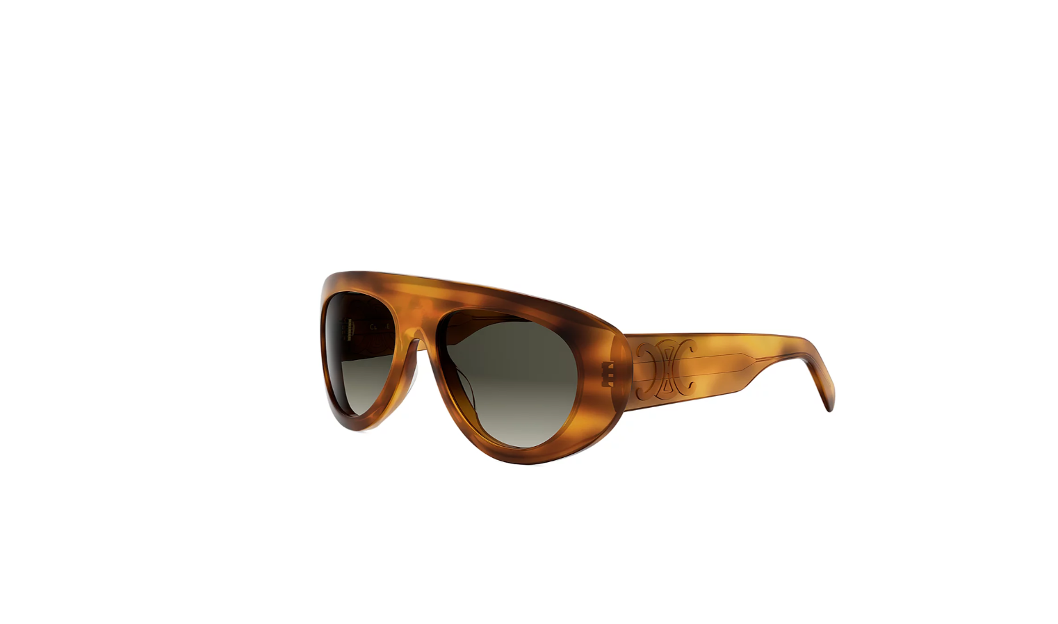 Triomphe Stamp Pilot Sunglasses, 56.9mm