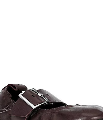 Sarea Leather Buckle Strap Ballet Flats