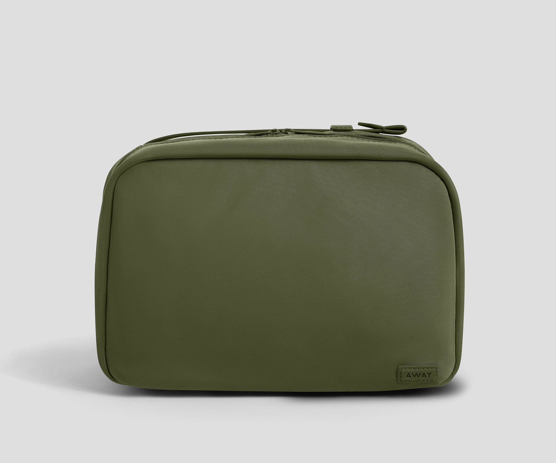 Hanging Toiletry Bag in Olive Green