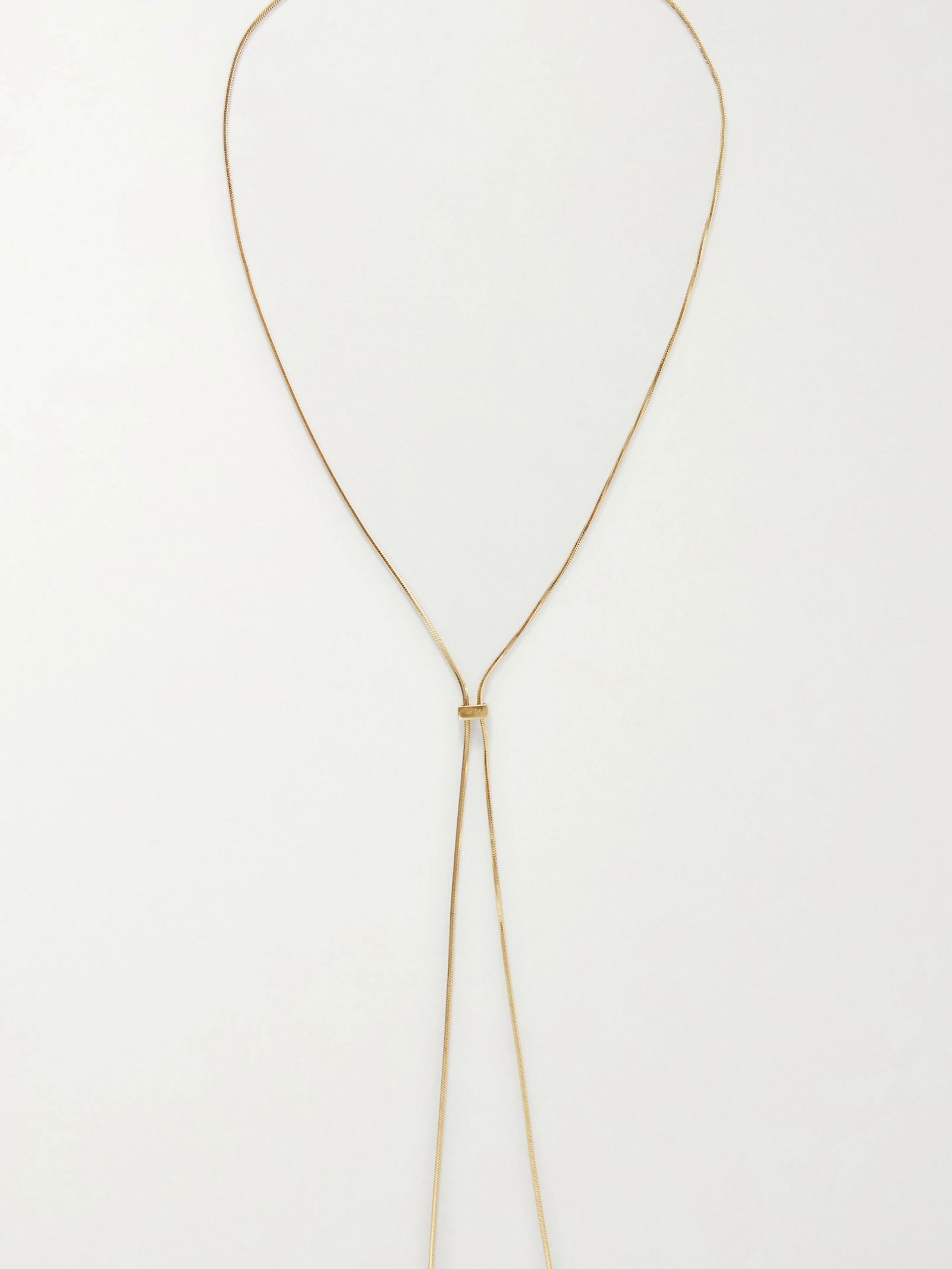Bolo gold-pendant sterling-silver necklace