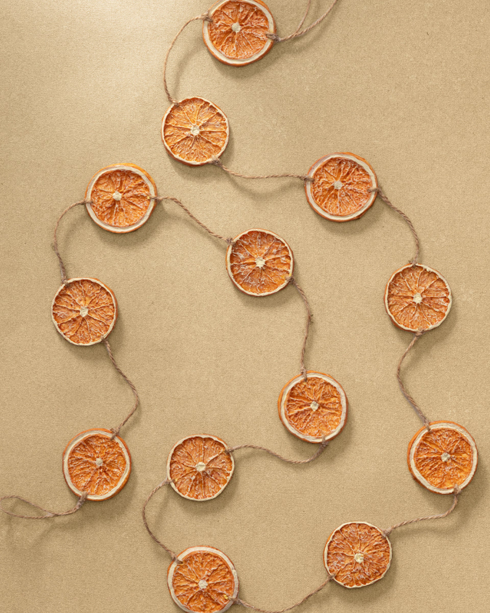 6' Faux Dried Oranges Garland