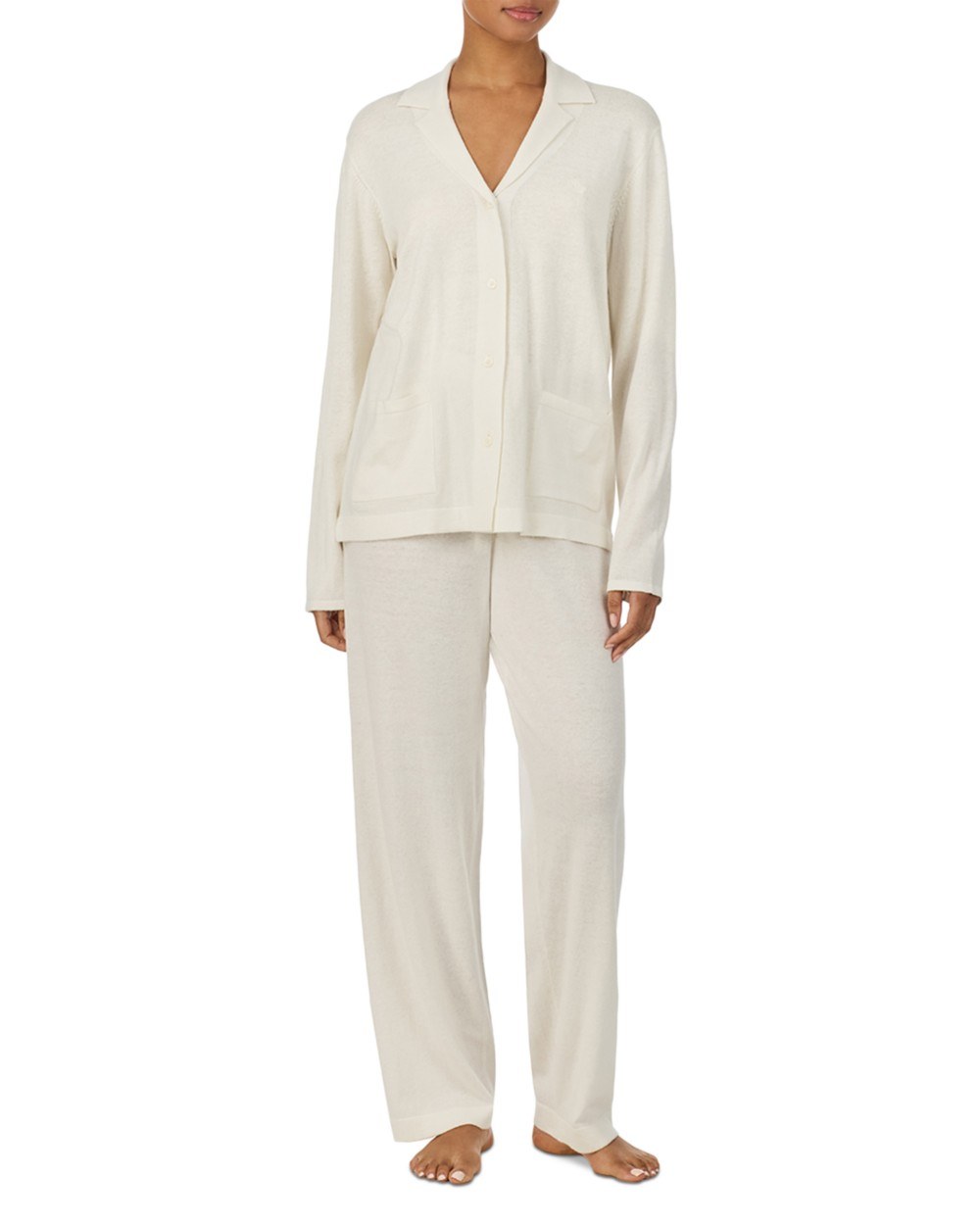 Cotton & Cashmere Sweater Knit Pajama Set