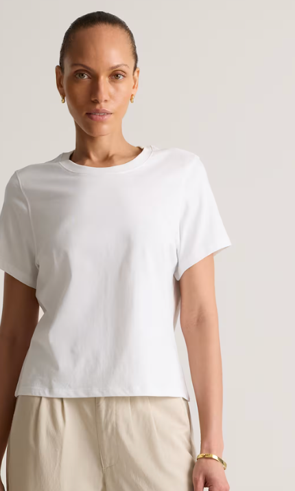 100% Organic Cotton Boxy Crewneck Tee