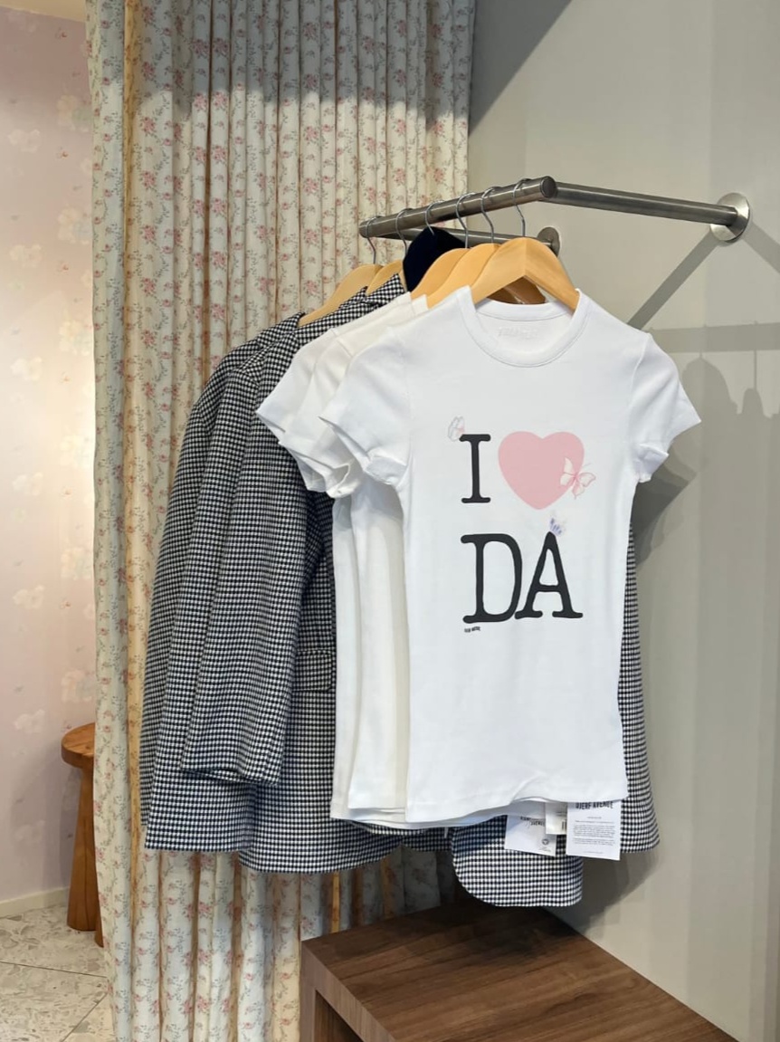 Daily T-Shirt Ribbed I Love DA